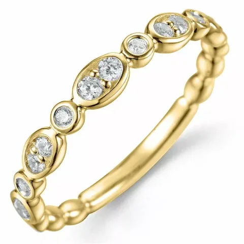 Bestillingsvare - diamantring i 14 karat guld 0,25 ct