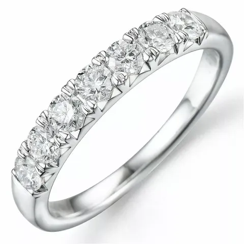 Bestillingsvare - diamantring i 14 karat hvidguld 0,98 ct
