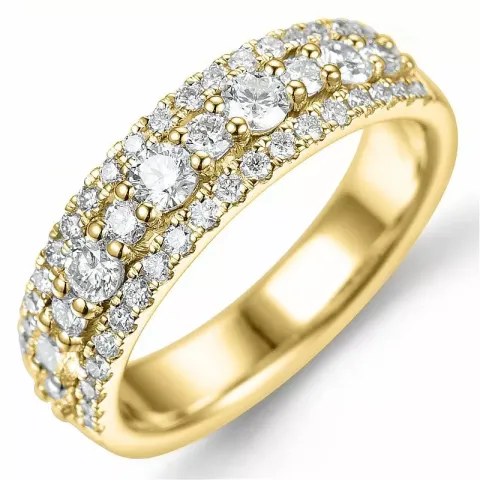 bestillingsvare - diamantring i 14 karat guld 1,0 ct