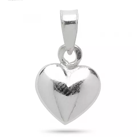 9 x 11 mm hjerte vedhæng i sølv