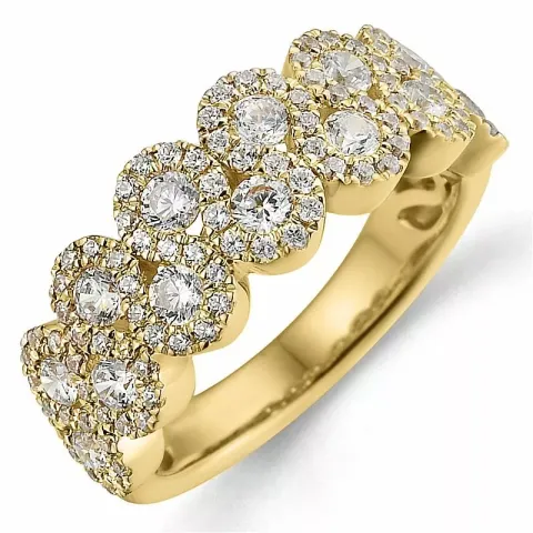 Bestillingsvare - diamantring i 14 karat guld 1,22 ct