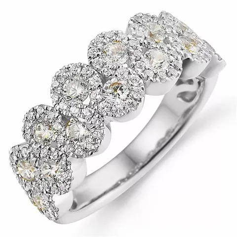Bestillingsvare - diamantring i 14 karat hvidguld 1,22 ct