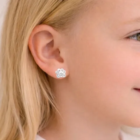 pote børneøreringe i sølv - Little Ones