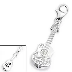 Guitar charm i sølv