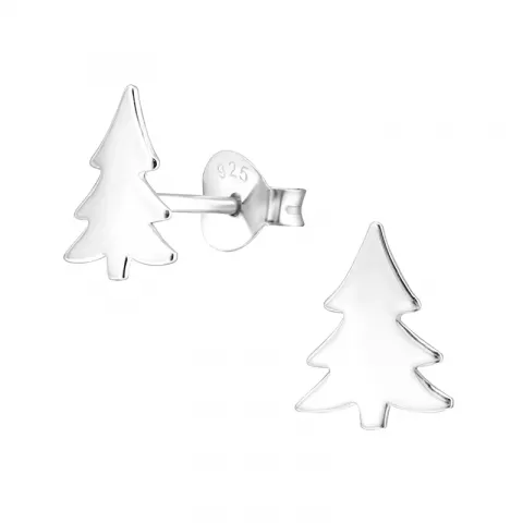 juletræ øreringe i sølv