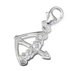 Skytten charms til armbånd i sølv
