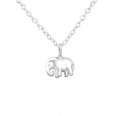 Elefant Halskæde med vedhæng i sølv
