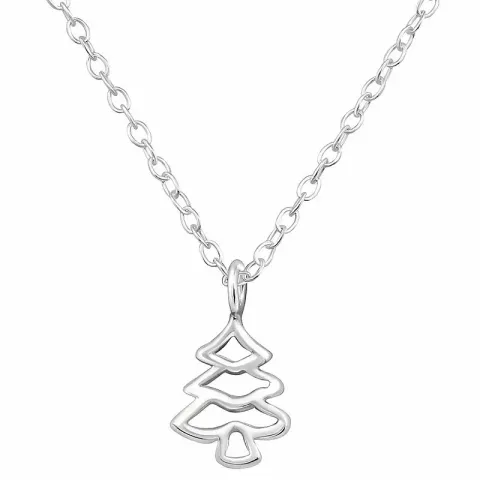 Juletræ Halskæde med vedhæng i sølv med vedhæng i sølv