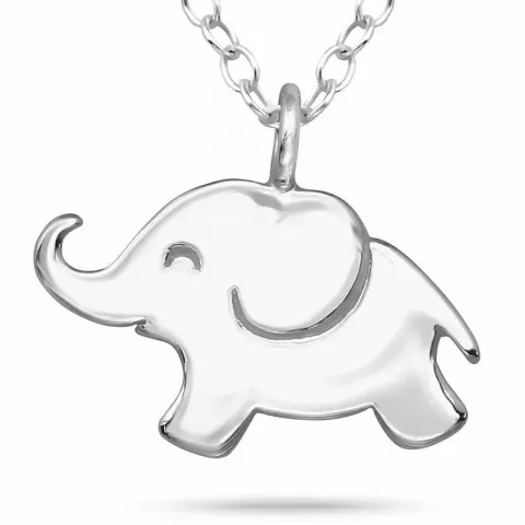 Lille elefant halskæde i sølv
