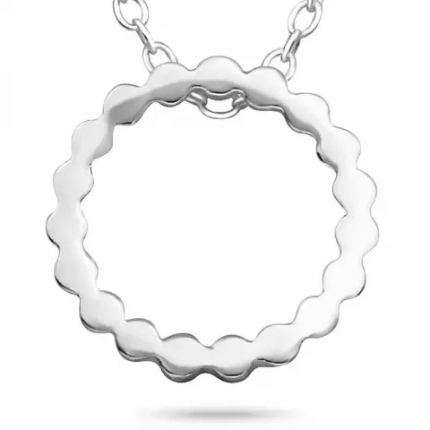 Simpel rund halskæde i sølv