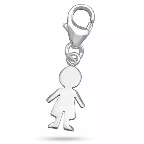 dreng charms til armbånd i sølv