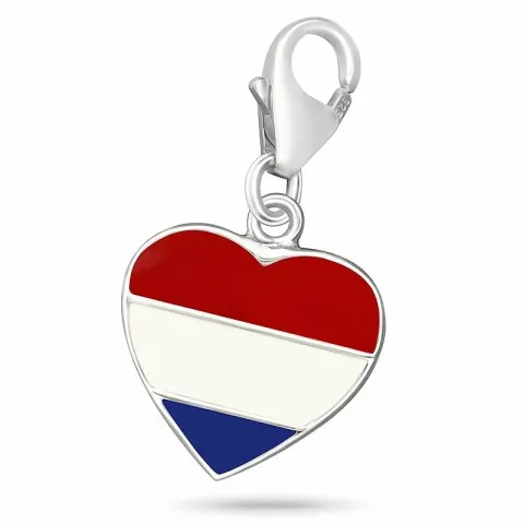 flag charm i sølv