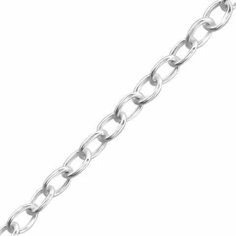 ankelkæde i sølv 24 cm 3 cm x 1,0 mm