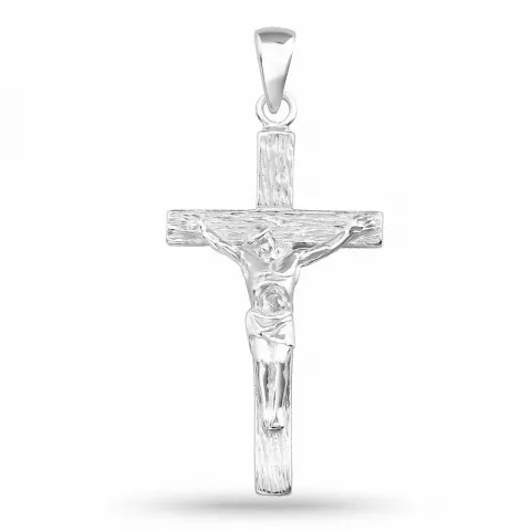 Jesus kors vedhæng i sølv