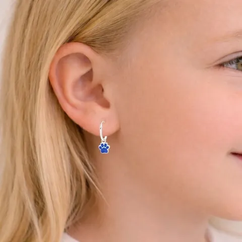 12 mm pote krystal creoler i sølv - Little Ones