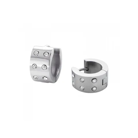 13 mm krystal creoler i stål