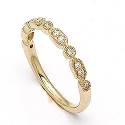 brillant ring i 14 karat guld 0,143 ct