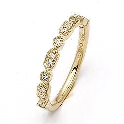 brillant ring i 14 karat guld 0,143 ct