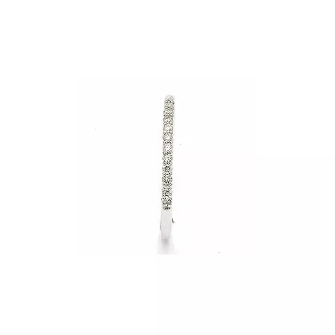 Smal diamantring i 14 karat hvidguld 0,099 ct
