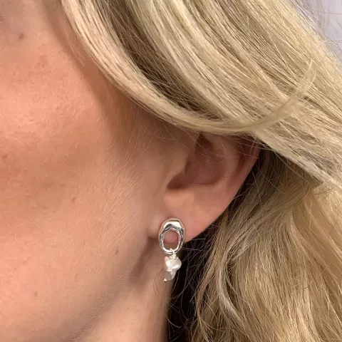 øreringe i sølv