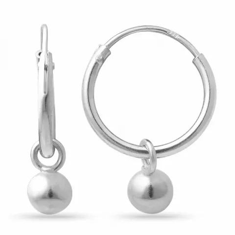 12 mm Creoler øreringe i sølv