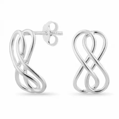 infinity øreringe i sølv