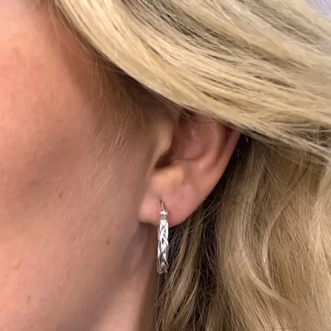 twist øreringe i sølv