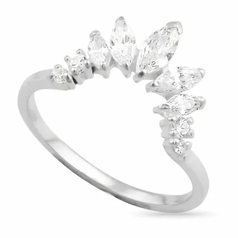 Kollektionsprøve zirkon ring i sølv