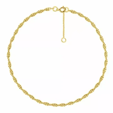 Armbånd i forgyldt sølv 17+2 cm x