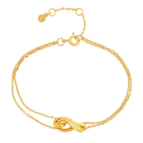 Hultquist Tiril armbånd i forgyldt sølv