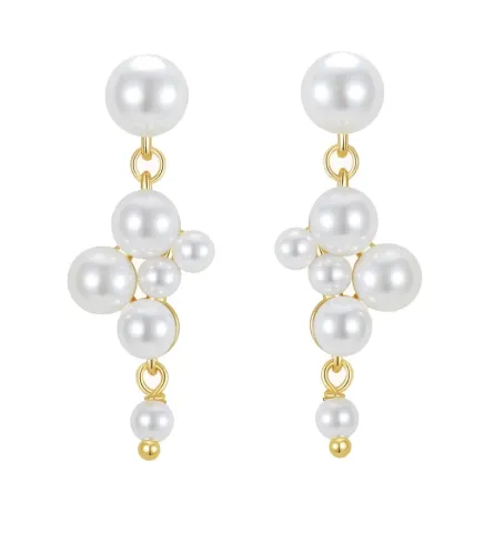 Nava Sabella øreringe i forgyldt sølv