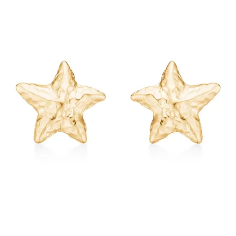 Studio Z Starfish Lustre ørestikker i forgyldt sølv