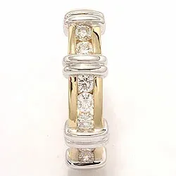 Bestillingsvare - diamant ring i 14 karat guld.- og hvidguld 0,52 ct