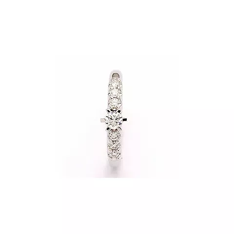 diamant ring i 14 karat hvidguld 0,53 ct
