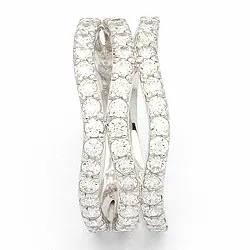 Abstrakt ring i 8 karat hvidguld