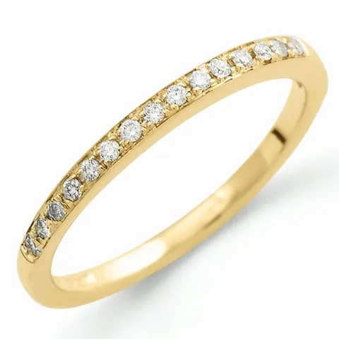 Kollektionsprøve diamant alliancering i 14 karat guld 0,09 ct