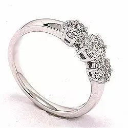 Diamant hvidguldsring i 14 karat hvidguld 0,36 ct