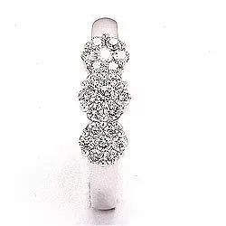 Diamant hvidguldsring i 14 karat hvidguld 0,36 ct