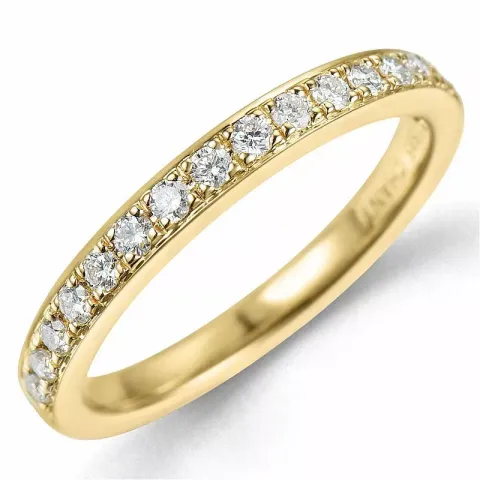 Diamantring i 14 karat guld 0,26 ct