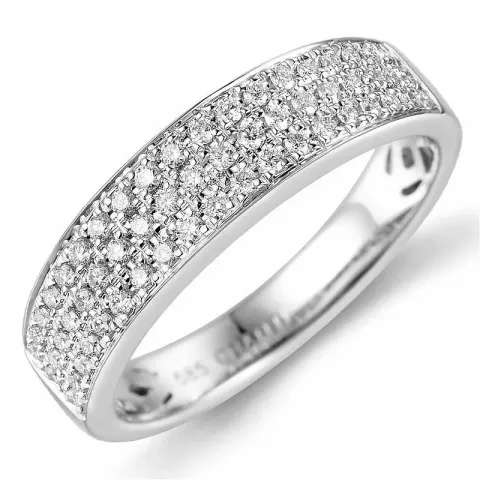 Diamant ring i 14 karat hvidguld 0,31 ct