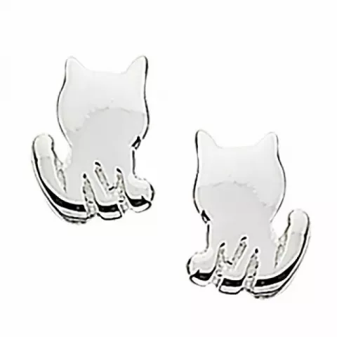 Scrouples katte øreringe i sølv