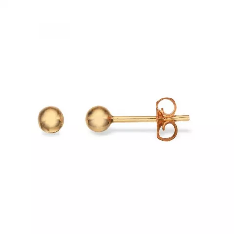 3 mm Scrouples øreringe i 8 karat guld