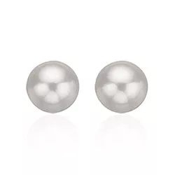 7 mm Scrouples runde perle øreringe i sølv