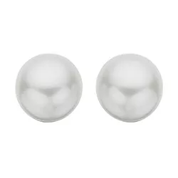 5-5,5 mm scrouples hvide perle øreringe i sølv