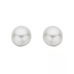 4 mm Scrouples runde perle øreringe i sølv