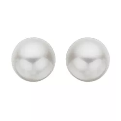 6 mm Scrouples runde perle øreringe i sølv