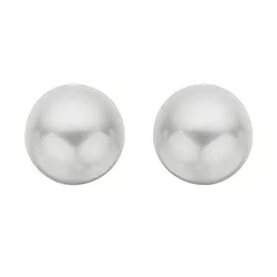 6 mm scrouples perle øreringe i sølv