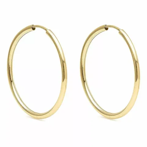 30 mm Scrouples creoler i 8 karat guld