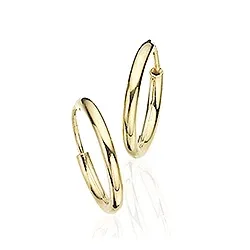 11 mm Scrouples creoler i 8 karat guld