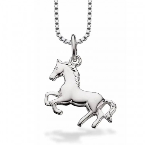 Scrouples hest vedhæng med kæde i sølv